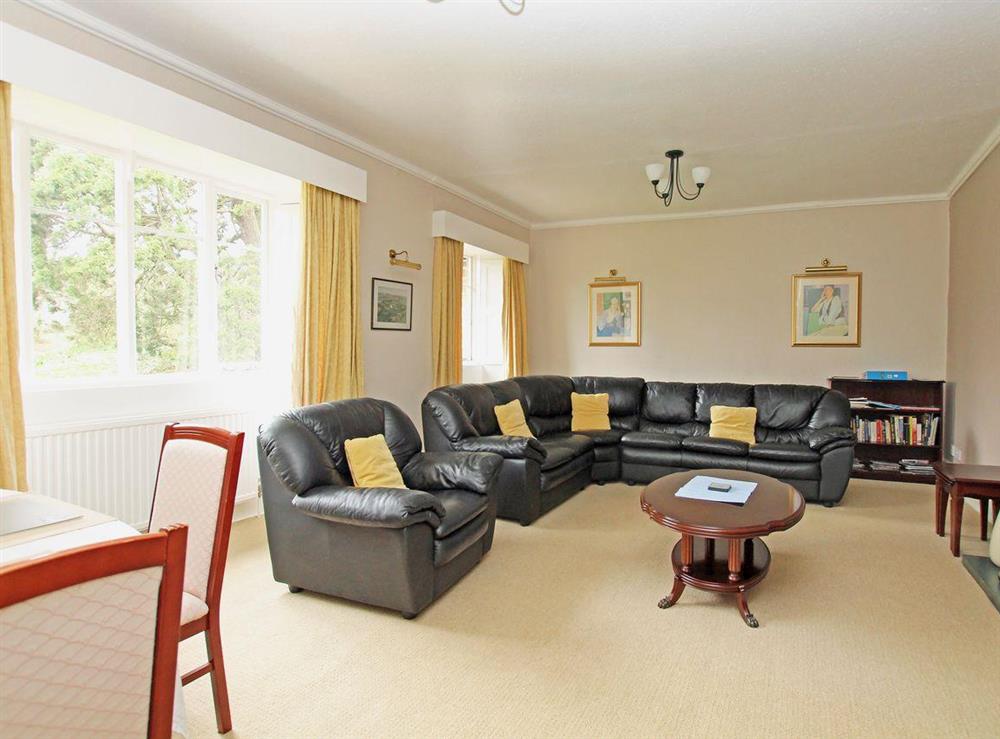 Spacious living/dining room with panoramic countryside views at Churchaven in Old Hunstanton, Norfolk., Great Britain