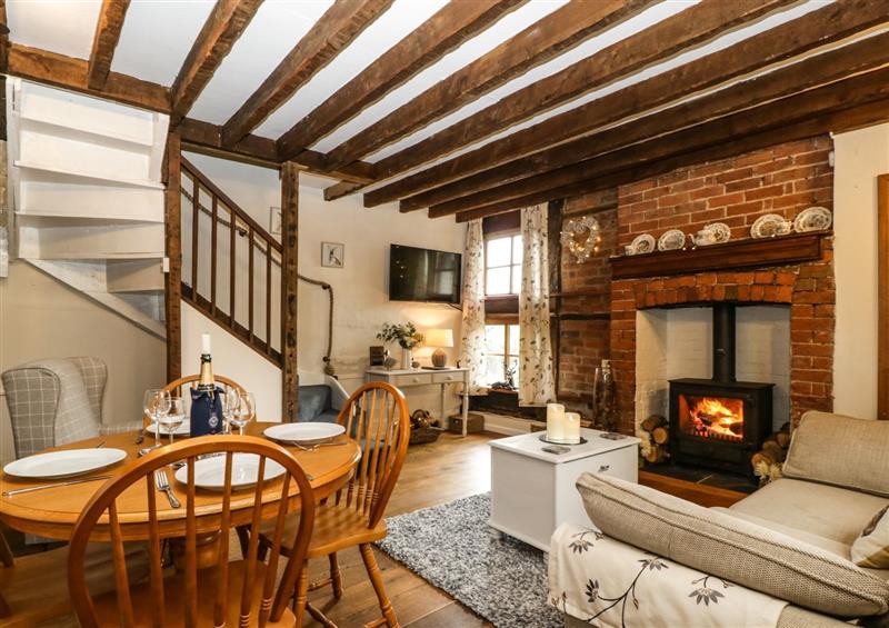 This is the living room at Churchend Cottage, Bushley near Tewkesbury