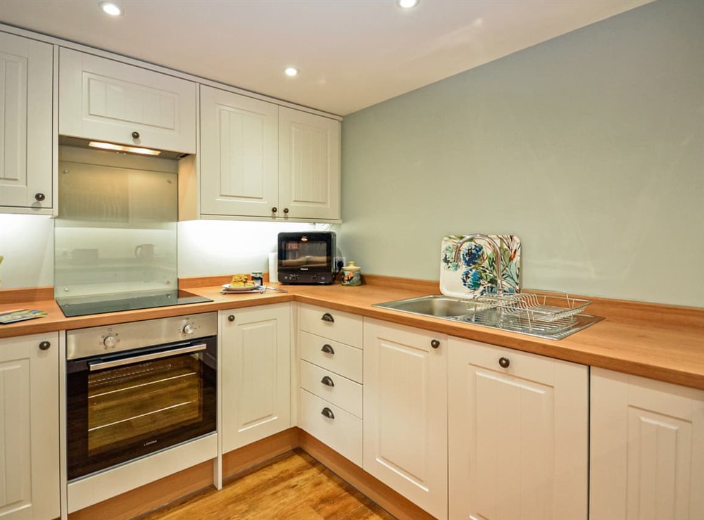 Kitchen area at Churchfield Stables in West Chiltington, West Sussex