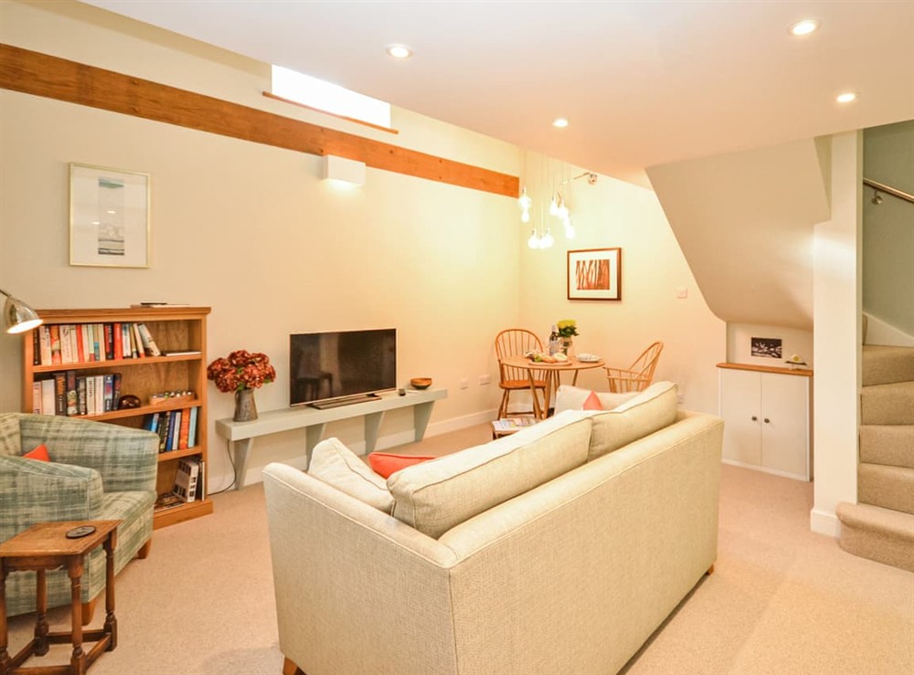 Living area at Churchfield Stables in West Chiltington, West Sussex