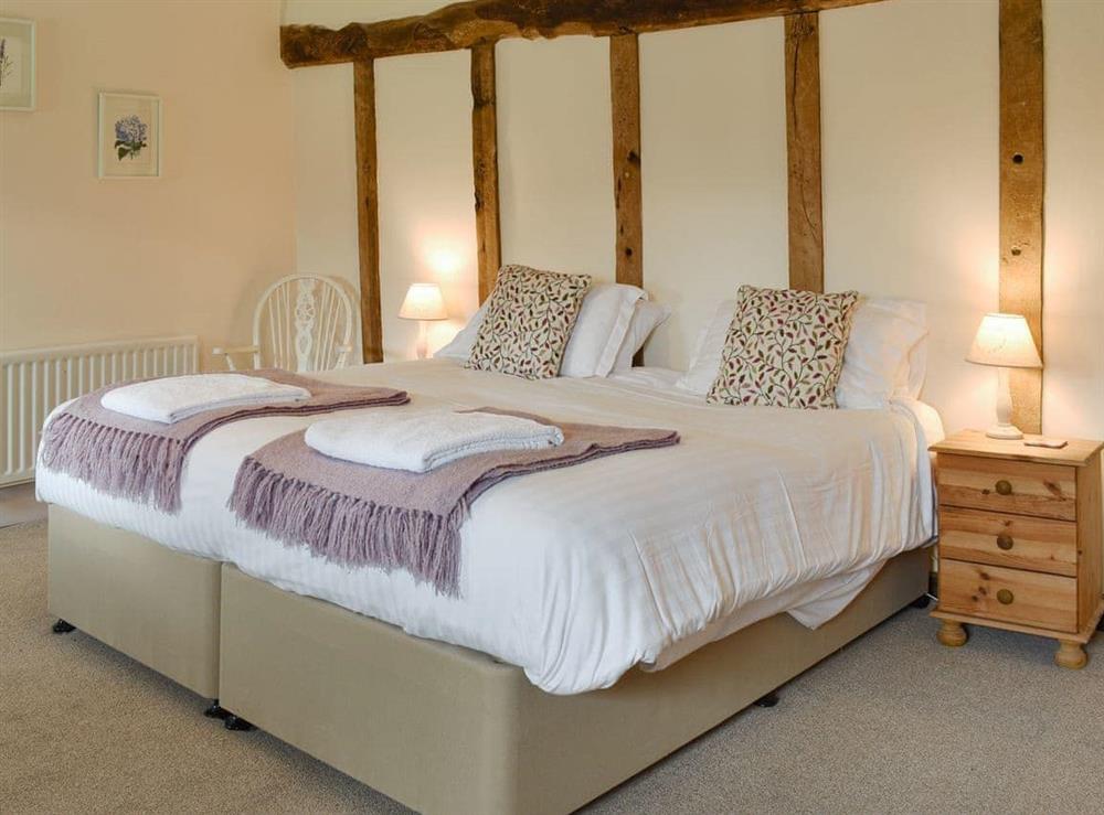 Well presented twin bedroom at Churchill Cottage in Glanvilles Wootton, Sherborne., Dorset