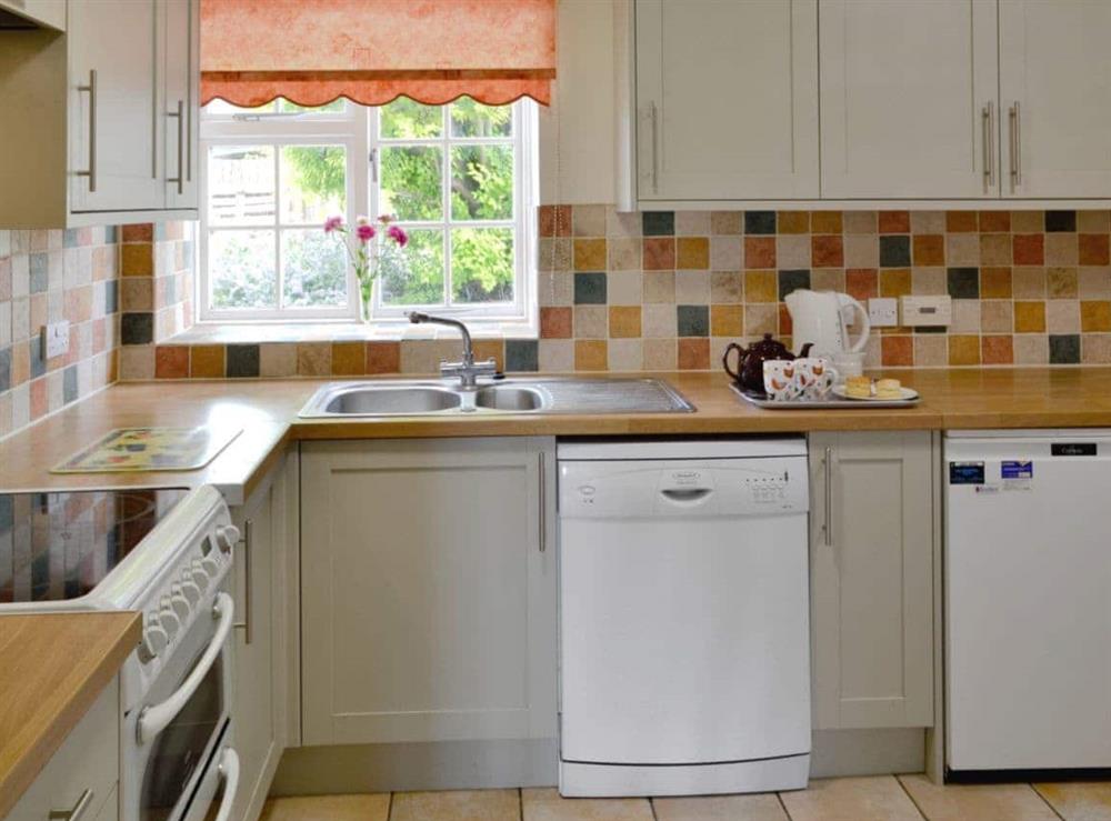 Wll equipped kitchen at Churchill Cottage in Glanvilles Wootton, Sherborne., Dorset