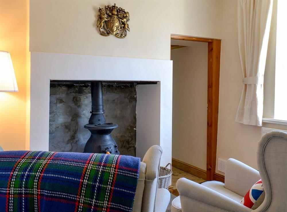 Snug with wood burner at Churchill House in Grassington, North Yorkshire