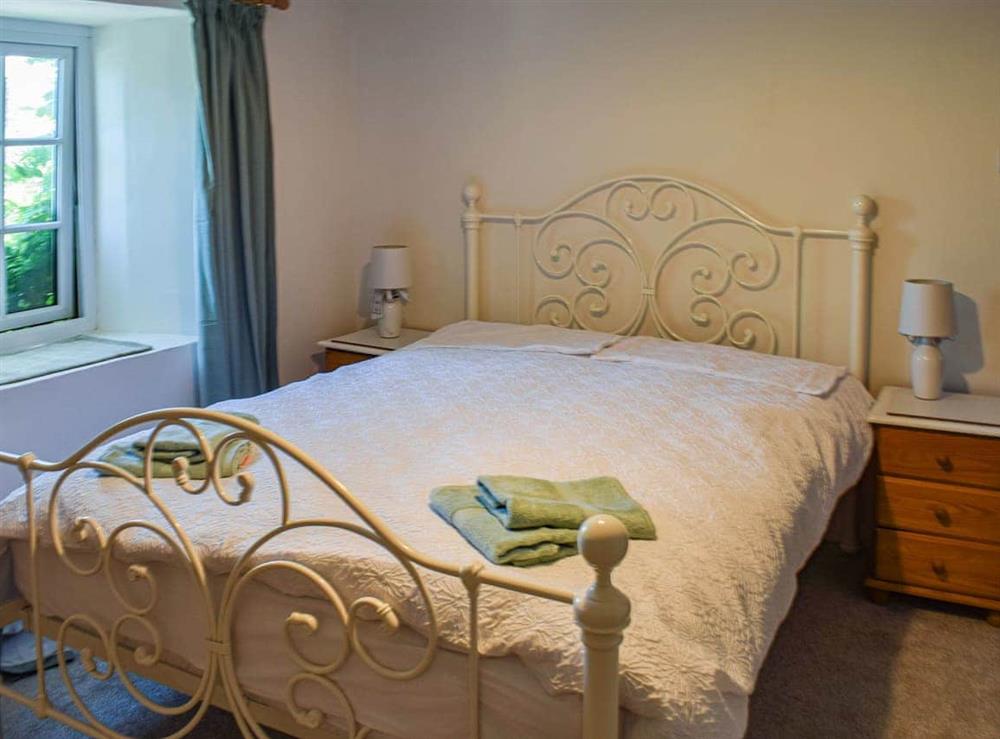 Double bedroom at Churchtown Cottage in Cubert, Cornwall