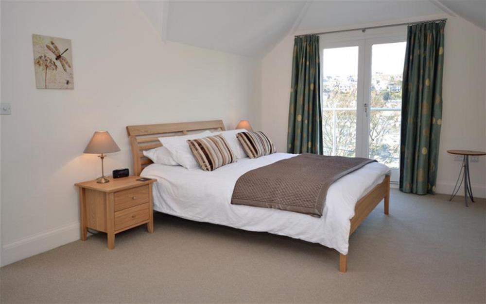 Another view of the master bedroom. at Churchunder in Noss Mayo