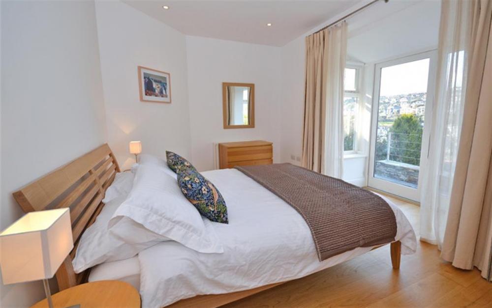 The front double bedroom. at Churchunder in Noss Mayo