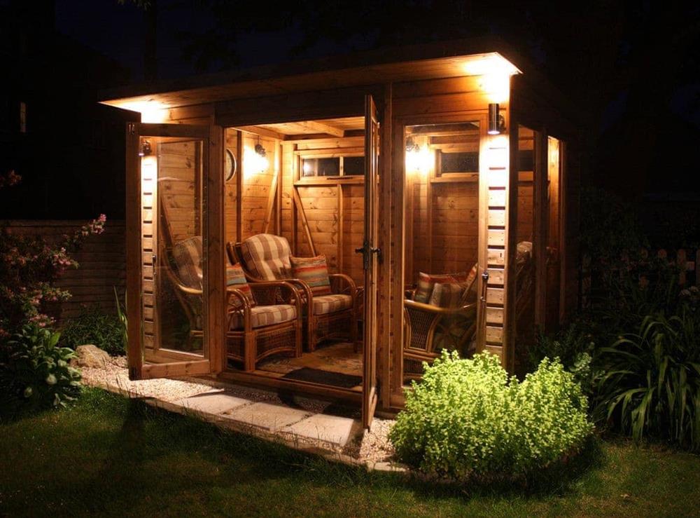 Attractively lit summerhouse