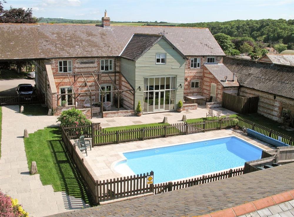 Swimming pool at Churn House in Dewlish, Nr Dorchester, Dorset., Great Britain