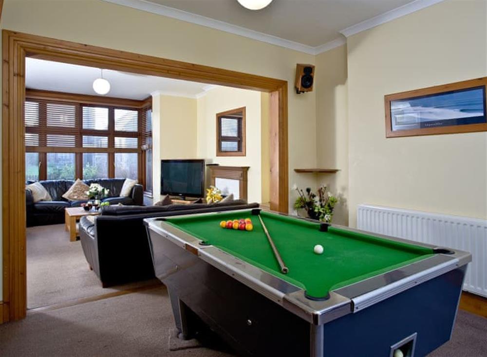 Games room at Chy-an-brae in , Newquay