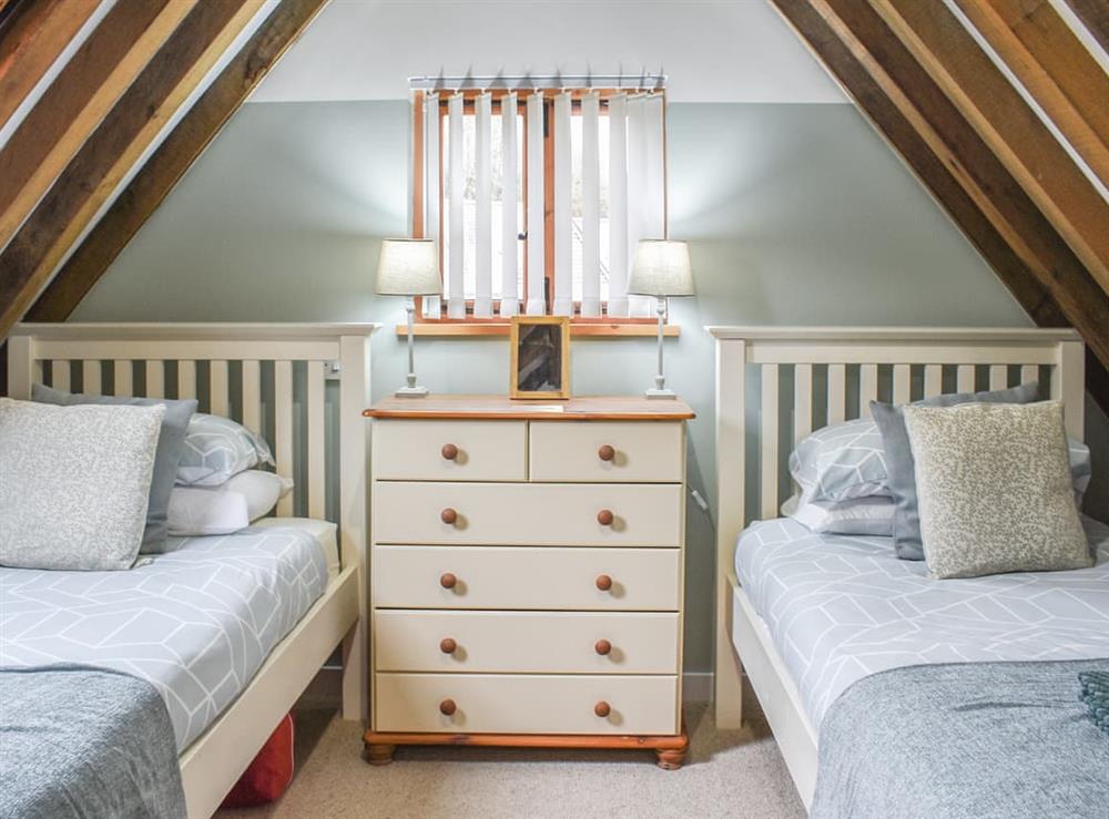 Twin bedroom at Chy An Dour in Camelford, Cornwall