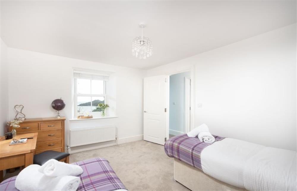 Wake up to beautiful sea views in bedroom four at Chy an Mor, Coverack