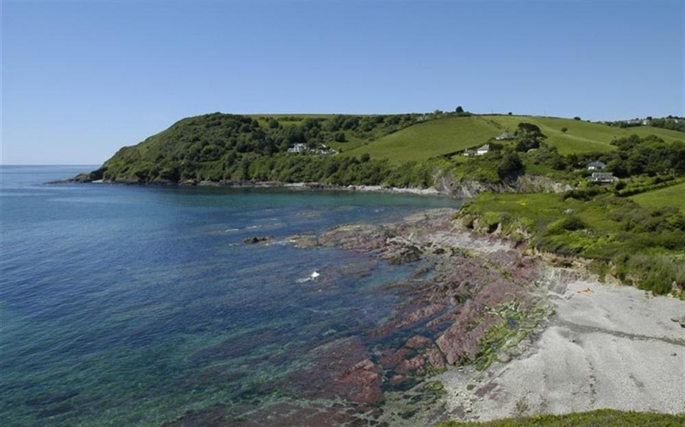 Talland Bay on the South West Coastal Path between Looe and Polperro at Chy An Nor in Looe