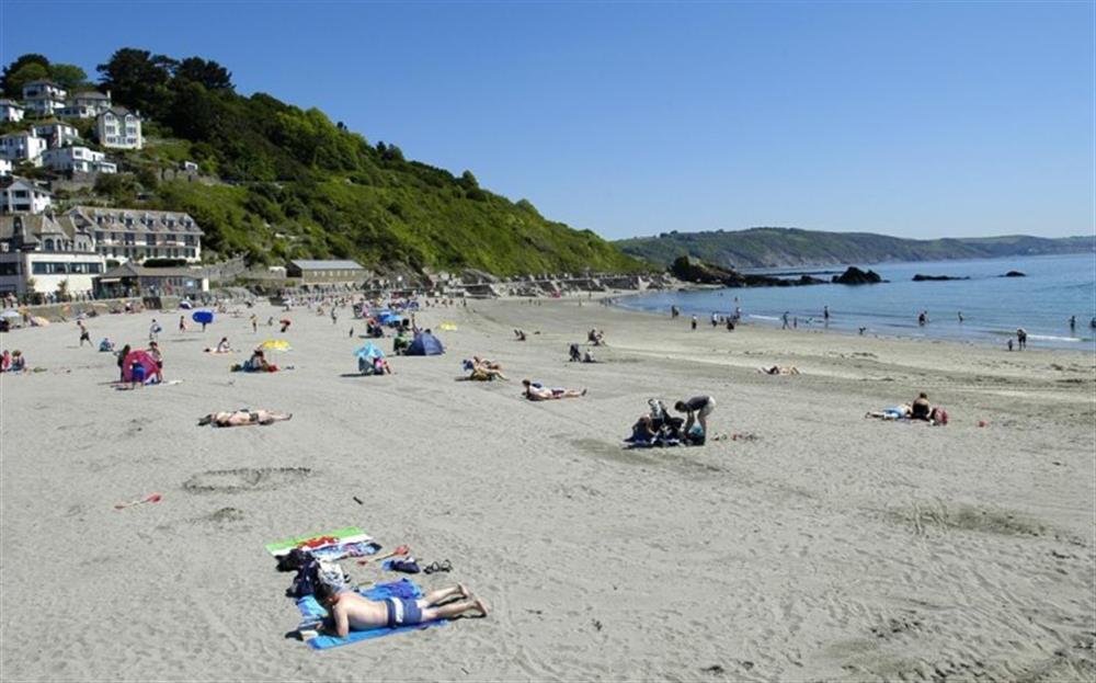 The sandy beach in East Looe at Chy An Nor in Looe