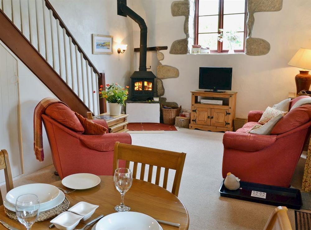Beautifully modernised open plan living/dining room/kitchen at Chywood Barn in Breage, near Helston, Cornwall