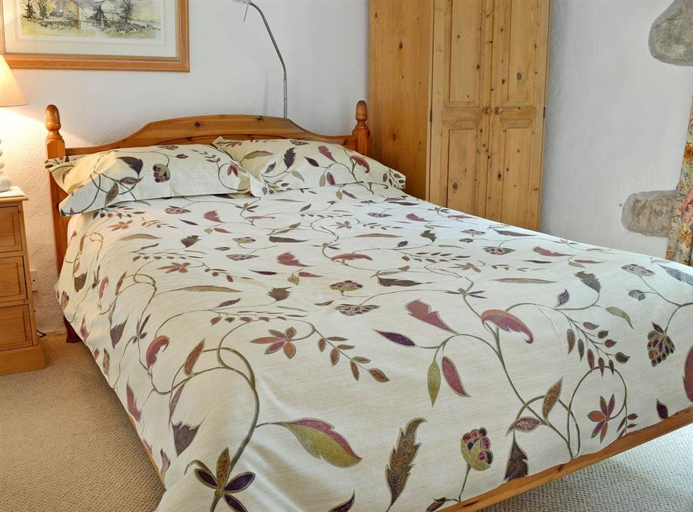 Comfortable galleried double bedroom at Chywood Barn in Breage, near Helston, Cornwall