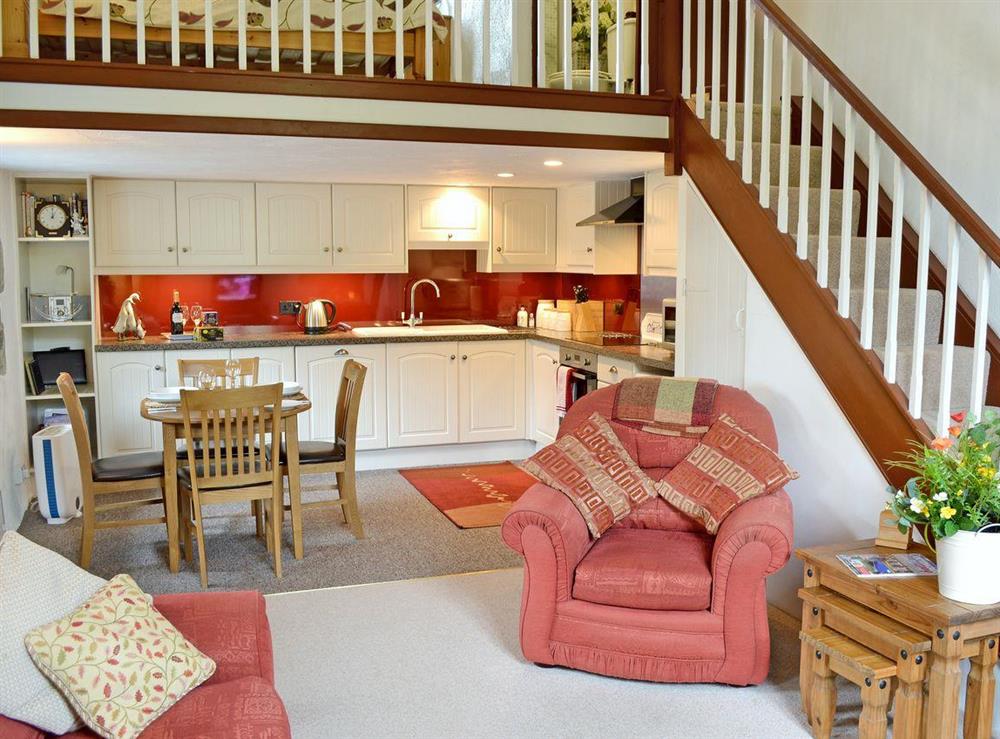 Spacious open plan living/dining room/kitchen at Chywood Barn in Breage, near Helston, Cornwall
