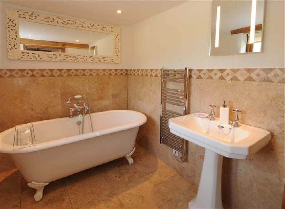 Bathroom at Cider Barn, Park Mill Farm in Exmoor & Country, North Devon