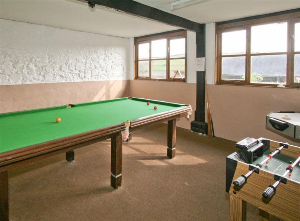 Games room at Cider Cottage in Chittlehampton, near Umberleigh, North Devon
