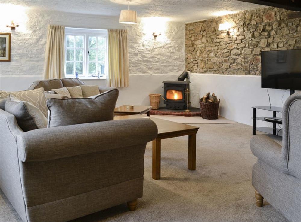 Living room/dining room at Cider Cottage in Chittlehampton, near Umberleigh, North Devon