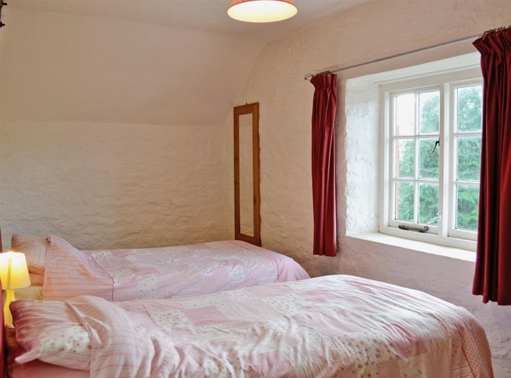 Twin bedroom at Cider Cottage in Chittlehampton, near Umberleigh, North Devon