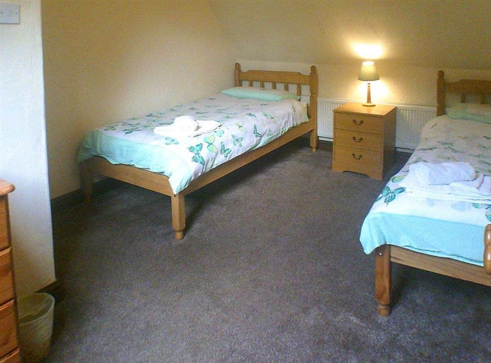 Twin bedroom at Cider Cottage in Hawkchurch, Nr Lyme Regis., Devon