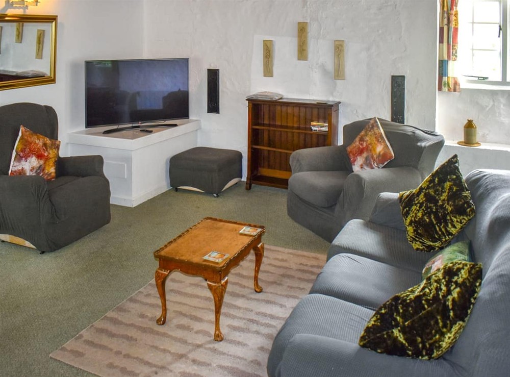 Living area at Cider Cottage in Sidmouth, Devon