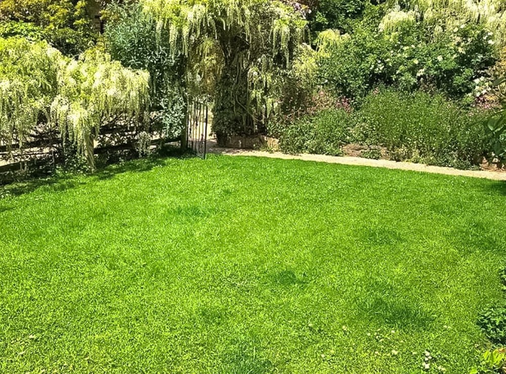 Patio at Cider Cottage in Sidmouth, Devon