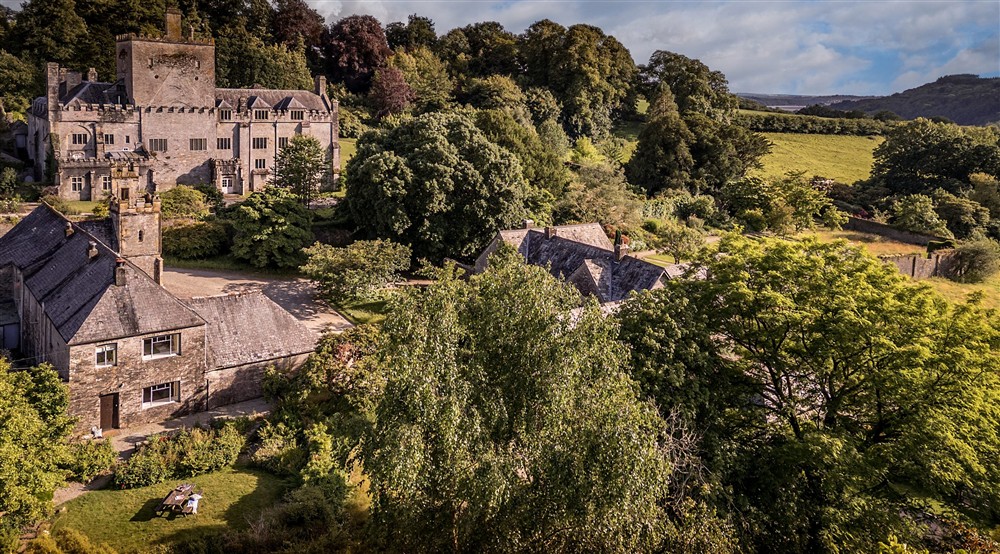Cider Cottage with Buckland Abbey behind, Devon at Cider Cottage in Yelverton, Devon