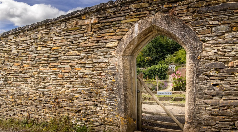 The gardens at Cider Cottage in Yelverton, Devon