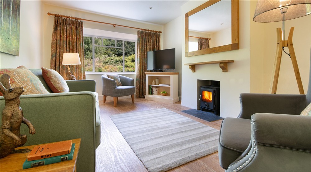 The sitting room at Cider Cottage in Yelverton, Devon