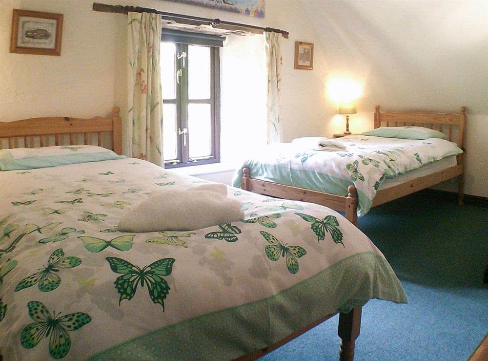 Comfortable twin bedroom at Cider House in Hawkchurch, Nr Lyme Regis., Devon