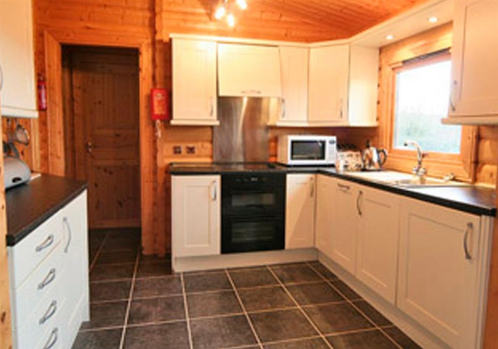 Cider Mill Lodge kitchen at Cider Mill Lodge in Chepstow, Gwent