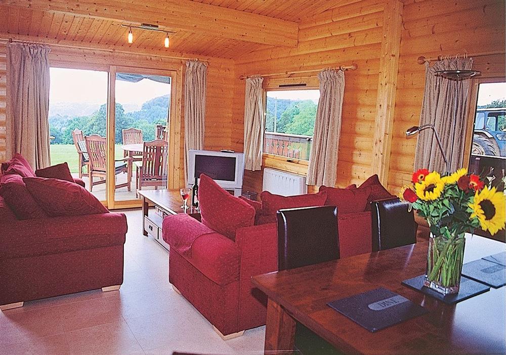 Cider Mill Lodge sitting room at Cider Mill Lodge in Chepstow, Gwent