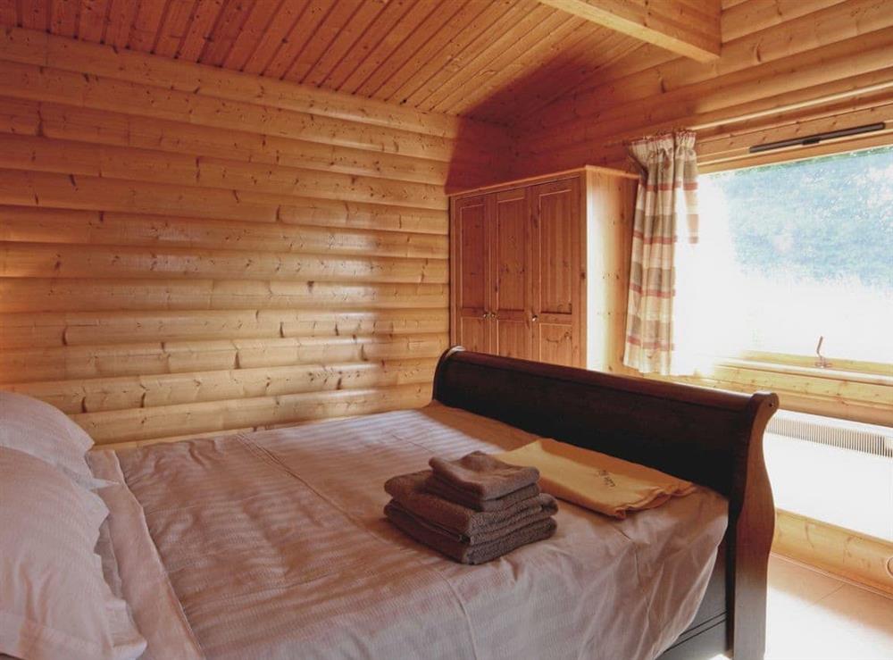 Double bedroom at Cider Mill Lodge in Chepstow, Gwent