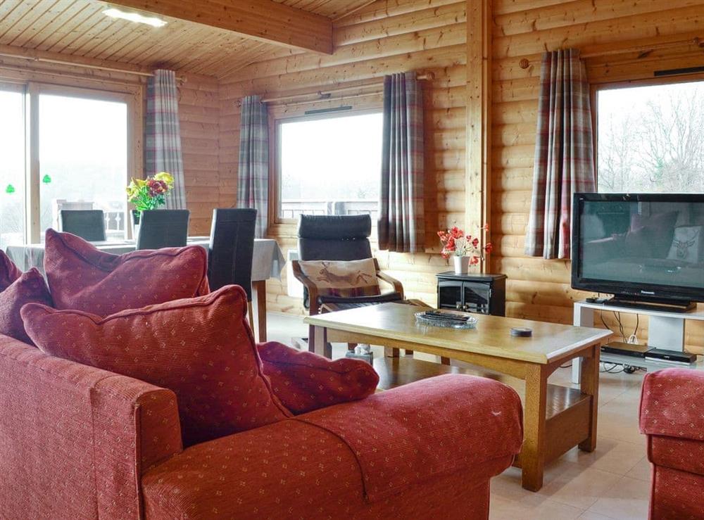 Spacious living and dining areas at Cider Mill Lodge in Chepstow, Gwent