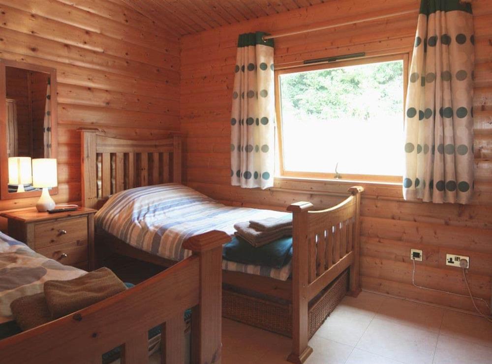 Twin bedroom at Cider Mill Lodge in Chepstow, Gwent