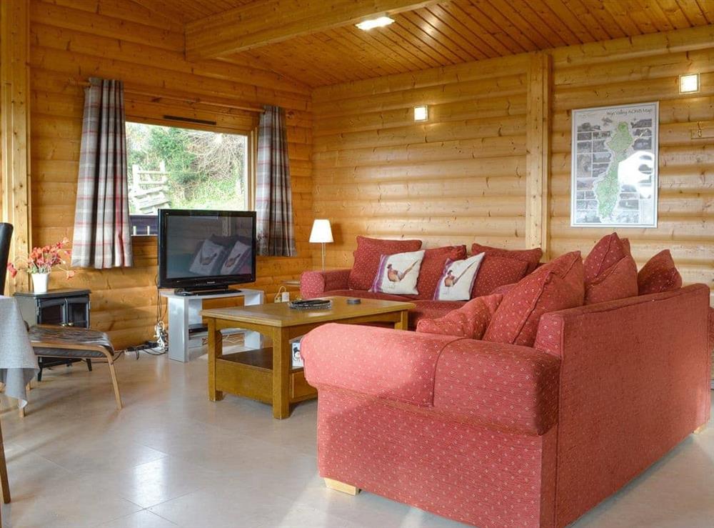 Welcoming living area at Cider Mill Lodge in Chepstow, Gwent