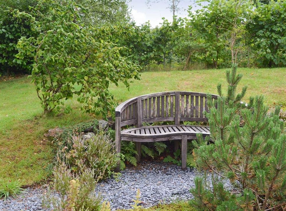 Sitting out area at Cil Y Felin in Beddgelert, near Caernarfon, Gwynedd
