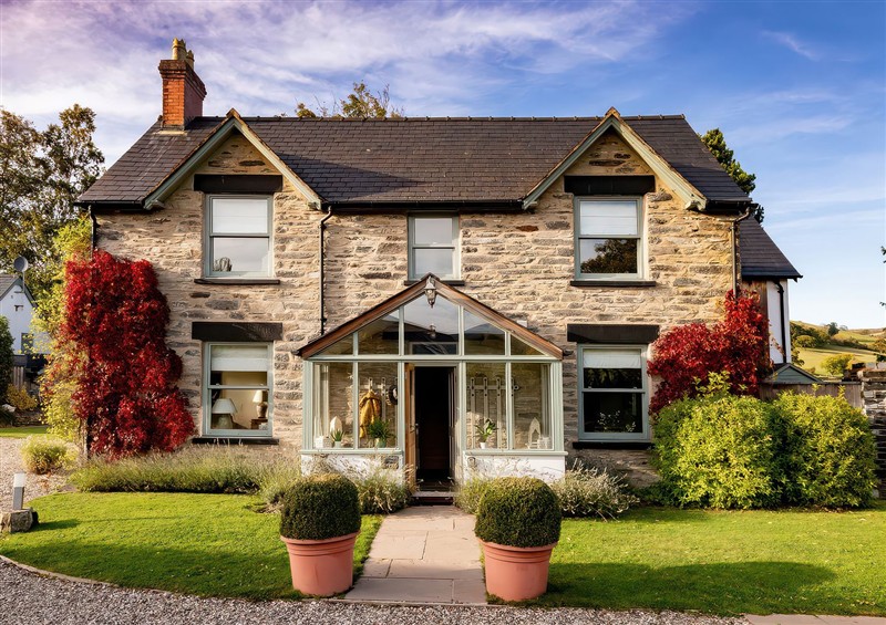 Outside at Cilan Farmhouse, Llandrillo