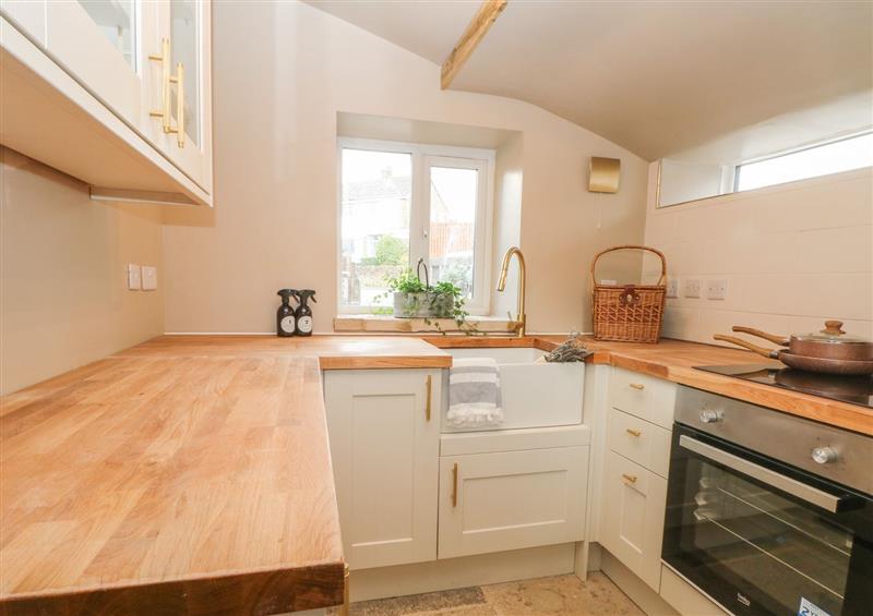 This is the kitchen at Cinders Cottage, Holmfirth
