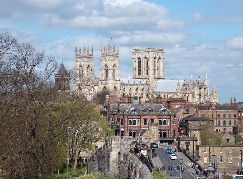York Minster from the city walls (photo 2) at City 3 in York, North Yorkshire