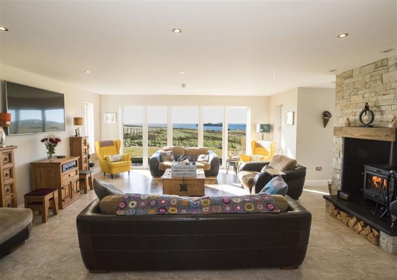 Relax in the living area at Clach Gorm, Point near Stornoway