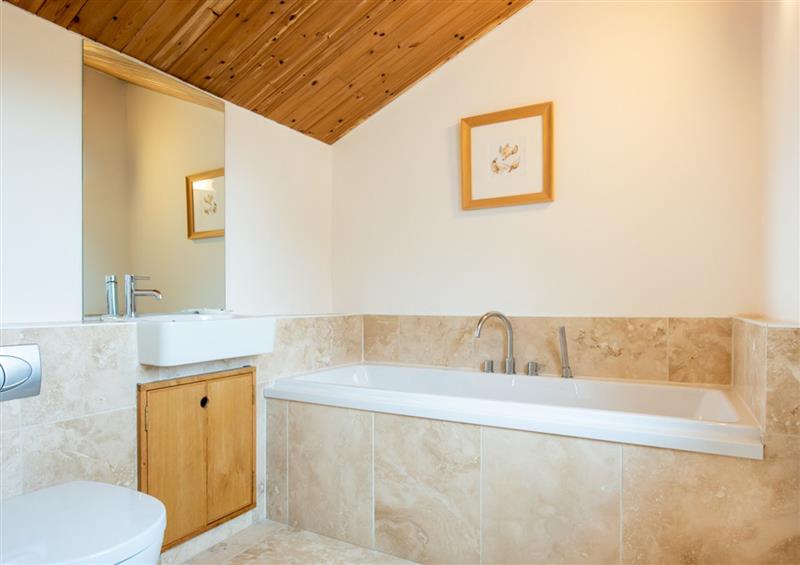 This is the bathroom at Clachan Lodge, Lochmaddy