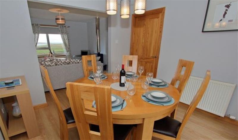 Dining room at Clachan Sands Cottage, Lochmaddy