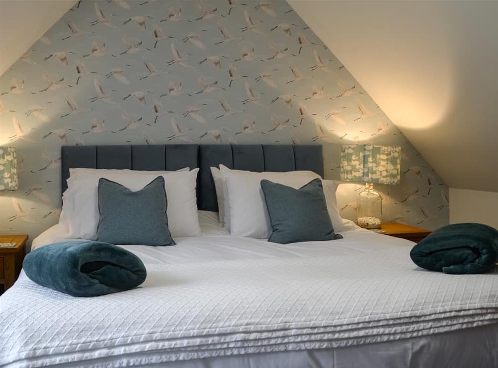 Double bedroom at Clachries Cottage in Sandyhills, Kirkcudbrightshire