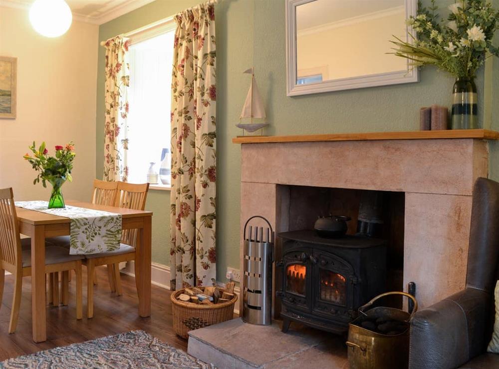 Living area at Clachries Cottage in Sandyhills, Kirkcudbrightshire