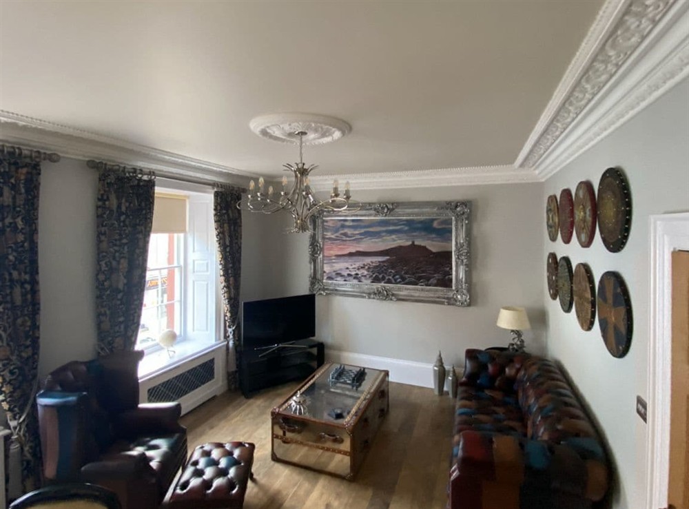 Living room at Clan Young Suite in Berwick-on-Tweed, Northumberland
