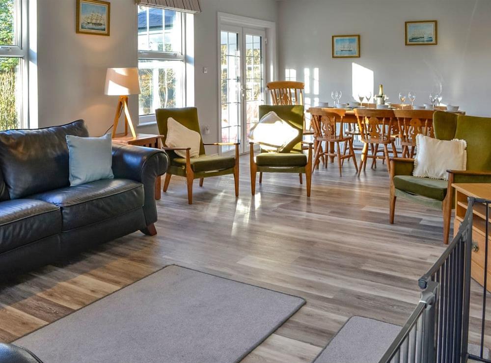 Living room/dining room at Clarksburn Blue in Newton Stewart, Dumfries and Galloway, Wigtownshire