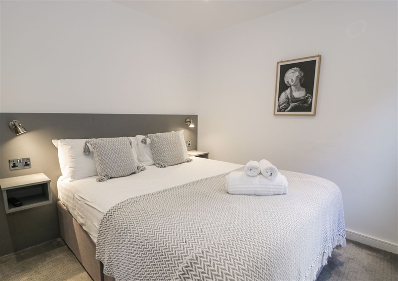 This is the bedroom at Classic Lodge 31, Dyserth