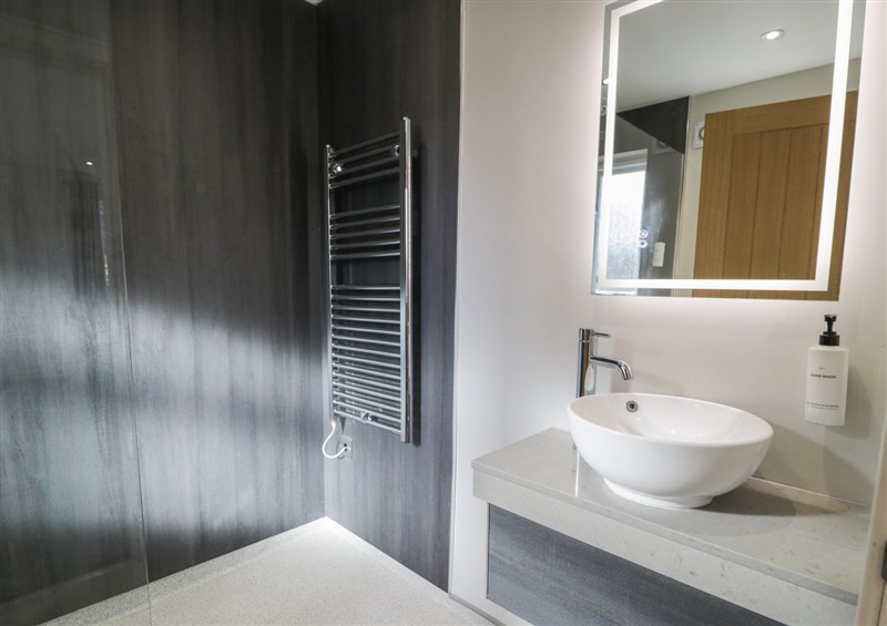 This is the bathroom at Classic Lodge 38, Dyserth
